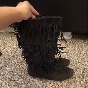 Women Fringe Boots